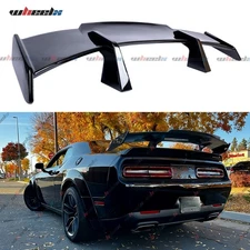For 2008-2023 Dodge Challenger 58" Glossy Black Rear Trunk Spoiler Wing GT Style