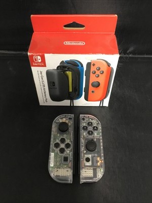 Nintendo Switch Joy-Con Controllers L & R (CLEAR) (HAC-006) with Battery Pack