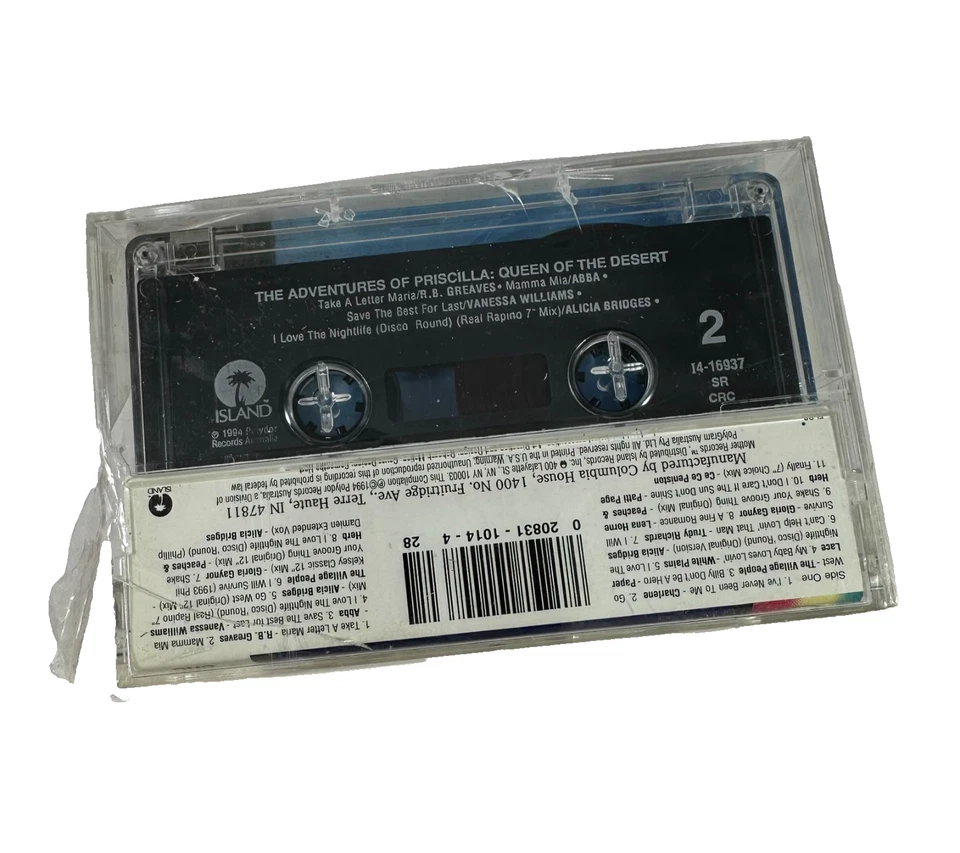 Adventures Of Priscilla Queen Of The Desert Soundtrack Cassette Tape 1994 SEALED — 第 4/4 张图片