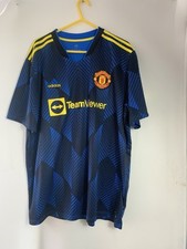 Adidas Manchester United Blue Football Shirt Size XXL 