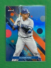 2025 Topps Finest Baseball Sky Blue Parallel #77 Salvador Perez /325