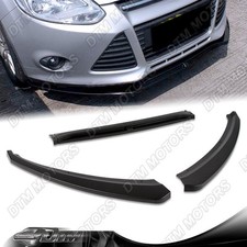 For 12-18 Ford Focus Se Sel Unpainted Blk Front Bumper Body Kit Spoiler Lip 3pcs