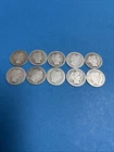 Barber Dimes - 90% Silver - (Lot of Ten) Full Date Excellent Coins Random Years
