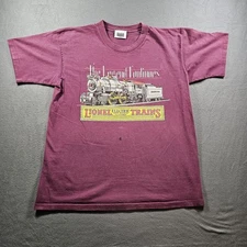 VINTAGE Lionel Electric Trains 80s 90s Graphic T-shirt USA Made Size Large
