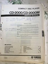 Yamaha CD-2000 Original service repair manual