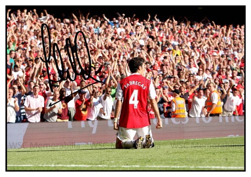 12515. Cesc Fabregas Signed Pictures (A4 Prints) Arsenal Chelsea Barcelona etc.
