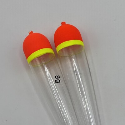 Perch / Pike Floats 8g  E-Sox Style Slider For Live/Deadbait Hi-Viz  Orange x2 