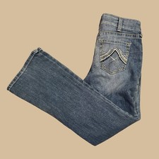 Ariat Women's R.E.A.L. Mid Rise Whipstitch Boot Cut Jeans Medium Wash Size 29 R