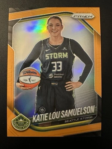 Katie Lou Samuelson 2025 Panini Prizm WNBA #82 Orange Prizm ✨#/99✨ SEATTLE