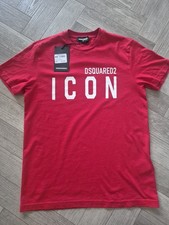 Image of Dsquared2 Boys Red T-Shirt, Short Sleeve