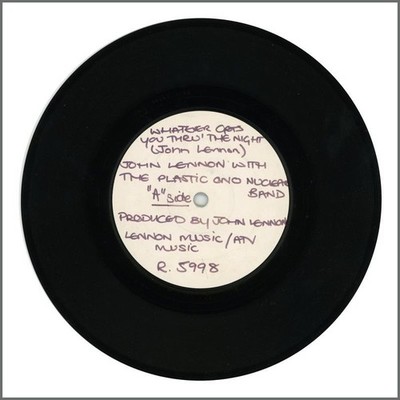 John Lennon Whatever Gets You Through The Night 7'' White Label Test Pressing