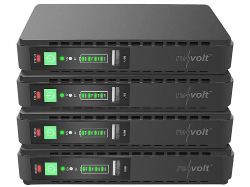 4 mini onduleurs POE / USB / DC 32,56 Wh - Revolt