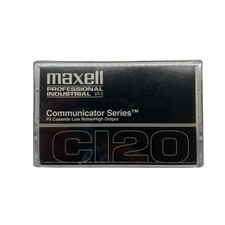 Maxell Communicator Series C120 Professional Industrial P/I Blank Cassette Tape