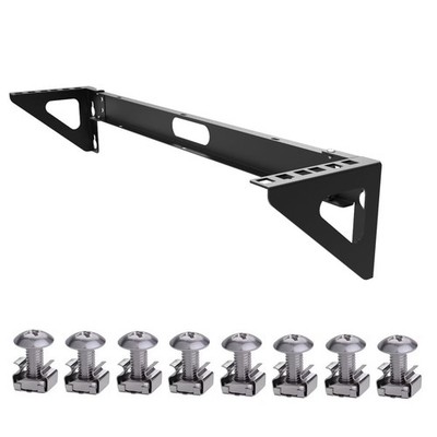 2U Vertical Wall Mount Rack Steel Patch Panel Mounting Bracket For 19 Inch