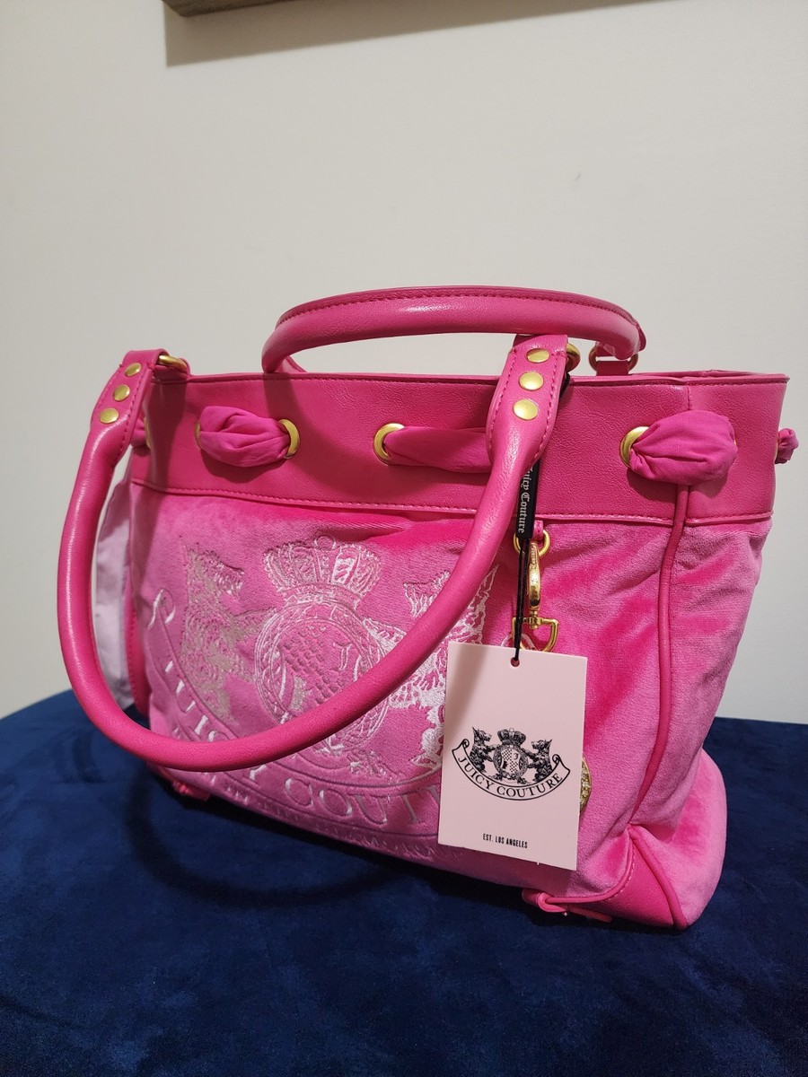 Juicy Couture Hot Pink Scottie Twin Twig dog Daydreamer Tote Bag