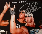 Dennis Rodman Signed METALLIC Photo 8x10  NWO Bulls Worm Autograph HOF JSA HOGAN