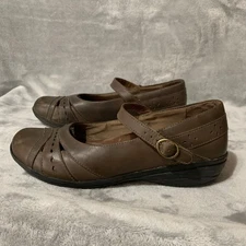 Dansko Womens Mary Jane Shoes EU 40 US 9.5-10 Brown Leather Mathilda Comfort