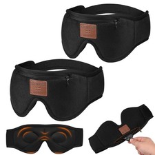 2Pack Bluetooth Sleep Mask with Headphones