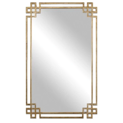 Uttermost 12930 Gold Devoll Rectangular Mirror Designed By Grace Feyock - Picture 1 of 2