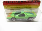 HOT WHEELS REDLINE FLYING COLORS LIGHT GREEN CARABO MINT IN CUT BLISTER