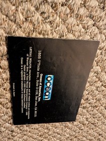 Lethal Weapon Nintendo NES Ocean Official Instruction Manual Only Booklet