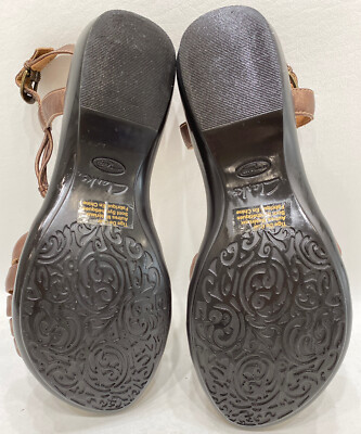 Sandales à Talons Clarks Billie Swing - Cuir Bronze - Pointure 9.5 M - Occasion Très Bon état