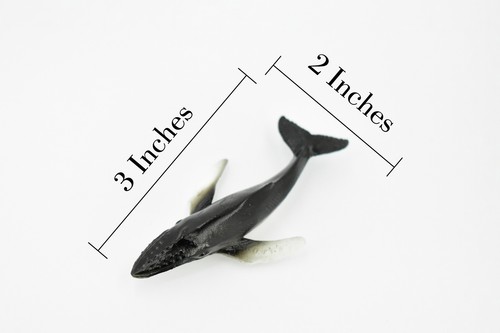 Buckelwal, realistische Spielzeugfigur Modell Replik handbemalt 3" CH446 BB114 - Bild 2 von 7