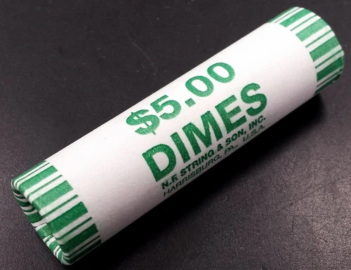 2010 DIME ROLL - Uncirculated "P" ROOSEVELT - Not Satin Finish  💥💥💥💥💥💥💥💥