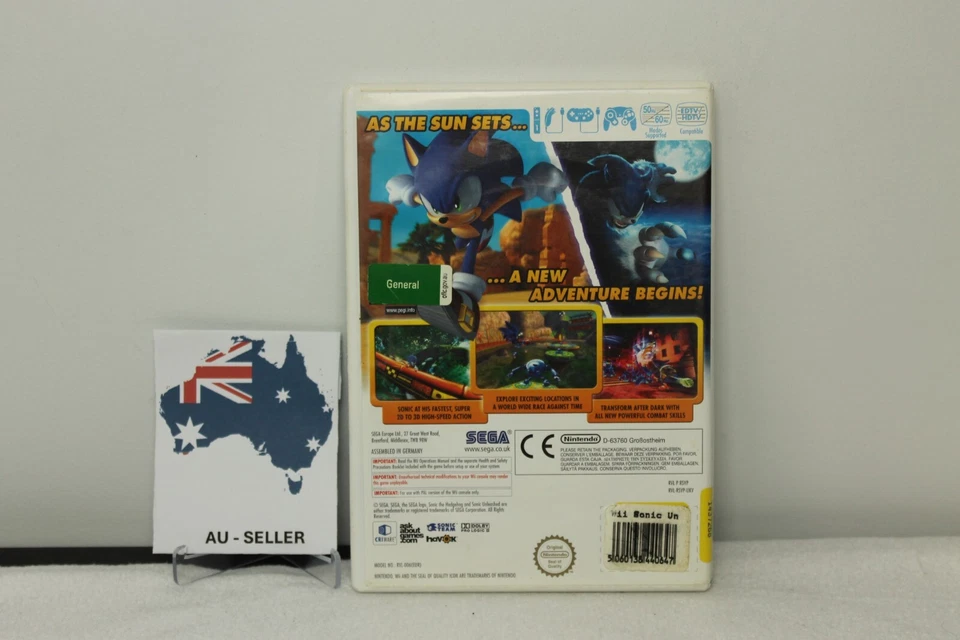 Sonic Unleashed - Nintendo  Wii -   FAST-POST au-seller✅✅ - Image 2 of 3
