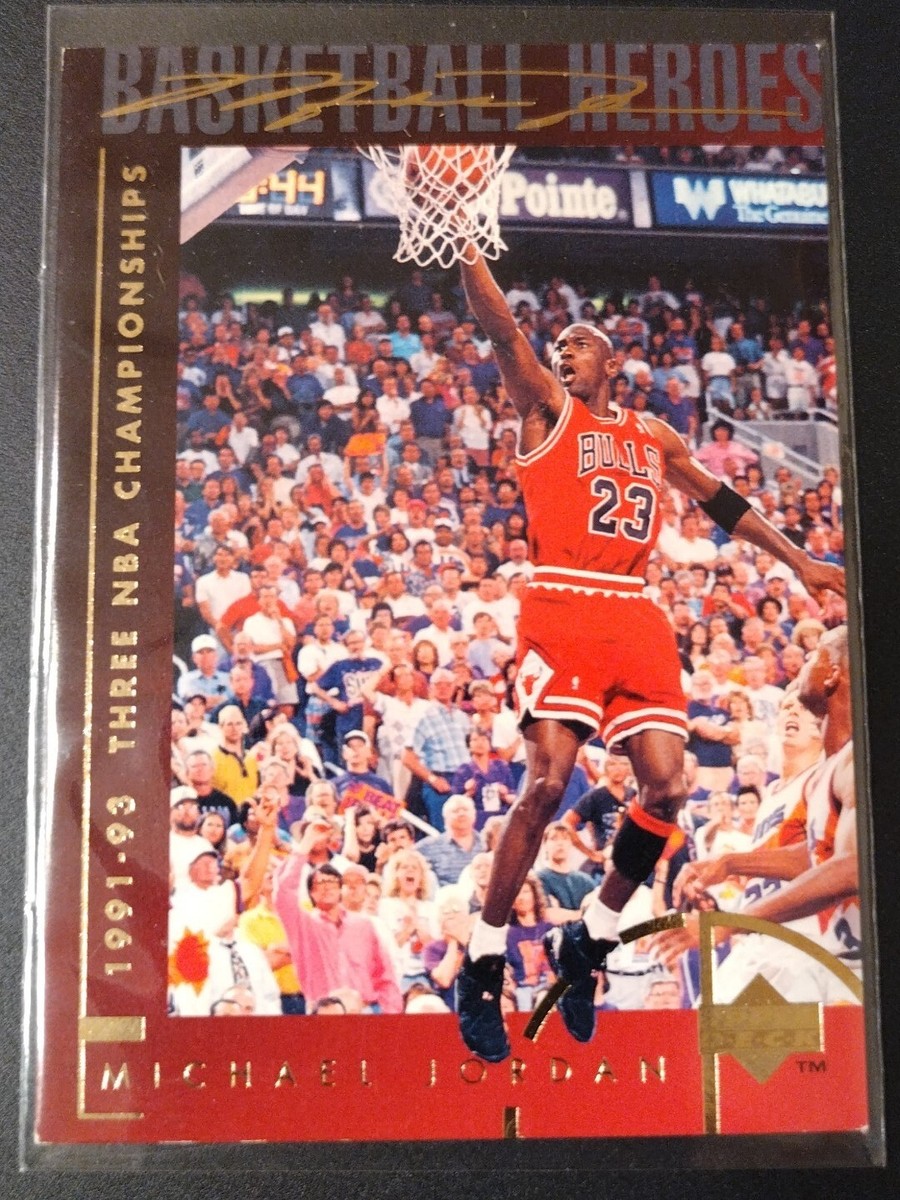 1994 Upper Deck MICHAEL JORDAN Basketball Heroes #43 Chicago Bulls 