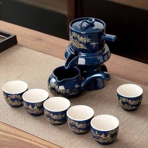 Juego de té para el hogar, sala de estar creativa, juego de té Kungfu giratorio - Picture 7 of 8