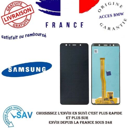 Original Full Screen Black for Samsung Galaxy A7 2018 (A750F) Without Chassis - Picture 1 of 1