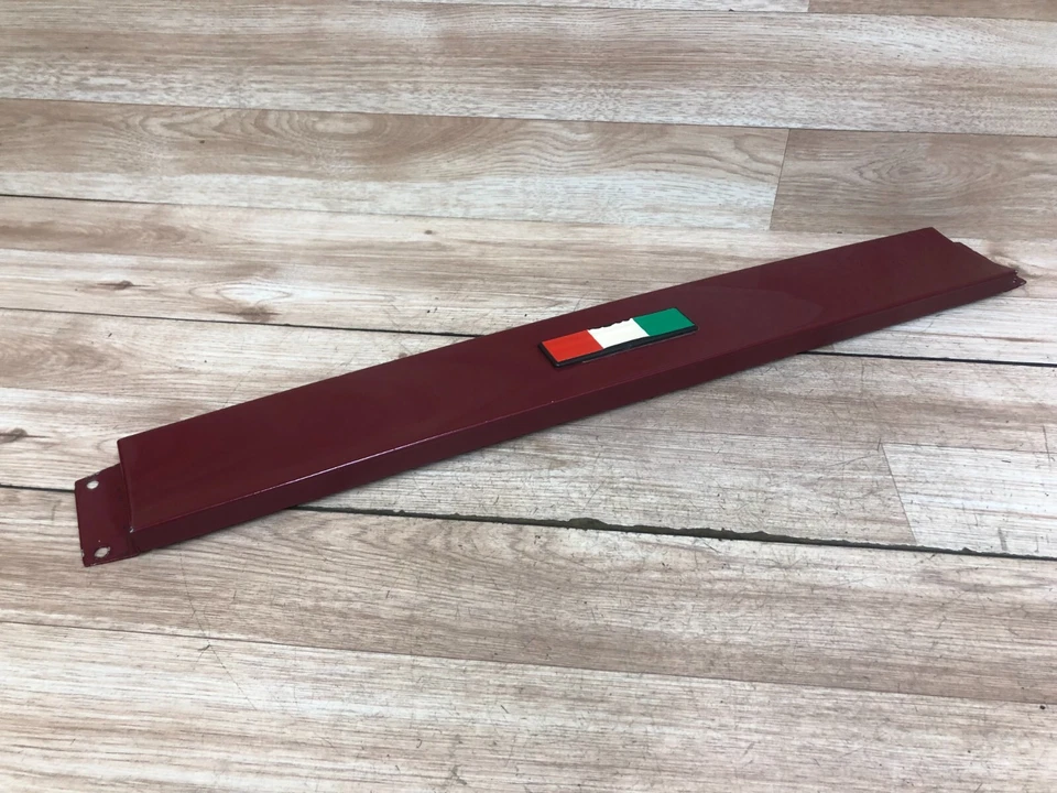 FIAT SPIDER 850 LAMBORGHINI MIURA OEM PLACA DE MALETERO TRASERA PANEL CUBIERTA EMBLEMA 66-69 Foto 4 de 4