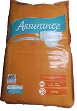 Assurance Unisex Stretch Brief with Tabs, L/XL, 32 Count NEW Ultimate Absorbency