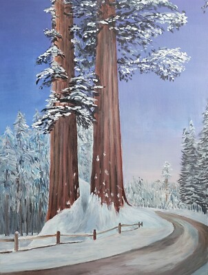 Sequoia National Forest. Acrylic painting  by me. 24x18 in