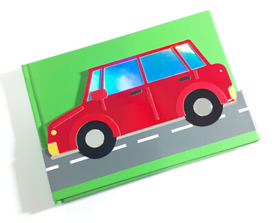 A5 Notebook Writing Cute Red Car Plain Paper Hard Cover Quality GIFT20 ID NB19