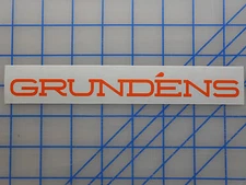 Grundens Decal Sticker 7.5" 11" 18" 23.5" Bibs Jacket Foul Weather Rain Pants 
