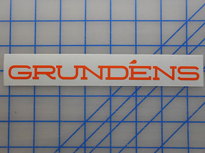 Grundens Vinyl Aufkleber Sticker 7.5'' 11'' 18'' 23.5'' Breit Wetterjacke Hose