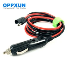 12V DC Cigarette Lighter Car Radio Power Cable Cord For Motorola GM-300 GM-388