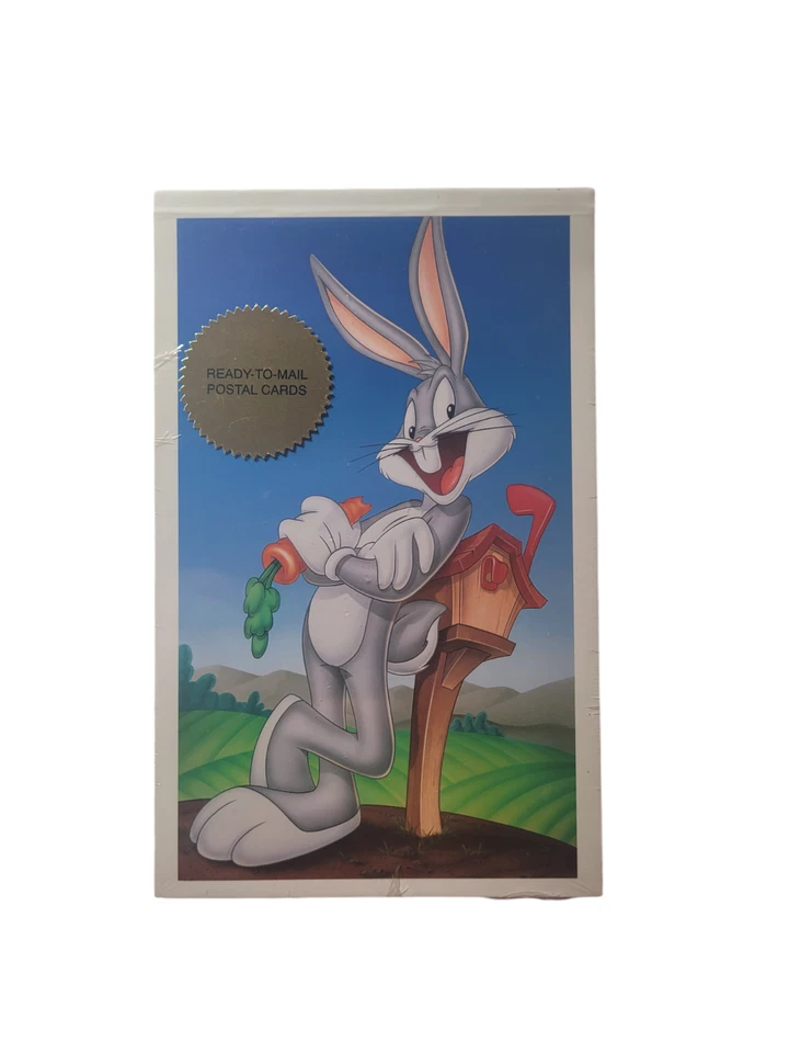 2 Packs Ready to Mail Postal Stamped Cards Daffy Duck + Bugs Bunny USPS 90's - Image 3 of 4