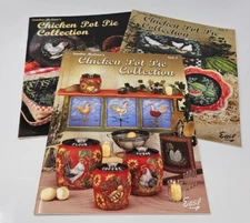 Chicken Pot Pie Collection Vol 1,2,4 Sandra McLean Decorative Painting Books Lot