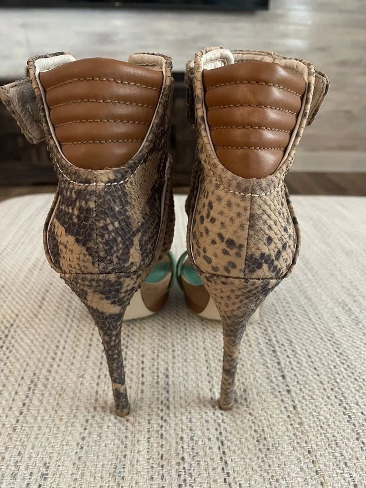 MIA Edición Limitada Rocco Verde Lagarto Tacón Alto Mujer Talla 8 Foto 4 de 4