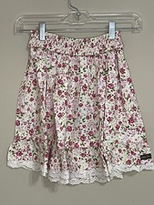 NWT Matilda Jane size 14 Girls Budding Florals Smocked Waist Skirt