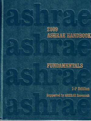 2009 Ashrae Handbook-Fundamentals I-P Edition-With CD-ROM-Like New
