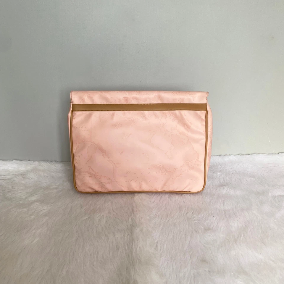 ALVIERO MARTINI Relax Pink Map Printed Envelope Document Bag - Image 4 of 4