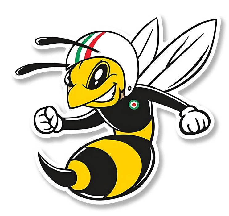 VESPA left BEE gauche Sticker vinyle laminé - Photo 1/1