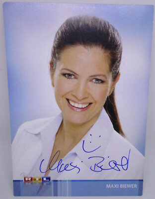 Autogrammkarte Maxi Biewer (Original Unterschrift) ️