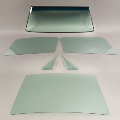 For Ford Mustang Fastback 1967 68 Glass Windshield Vent Door Back Green Windows