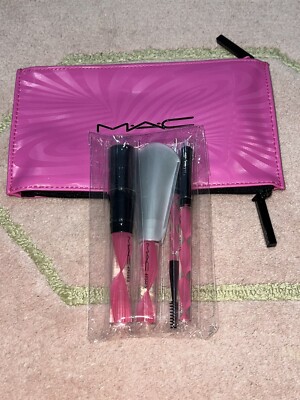 Mac Pink Theme Make Up Pinsel Set ''Essential Brush Kit''