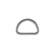 1/2 inch Silver Metal D-Ring - Use for Crafting and DIY - Multiple Pack Options